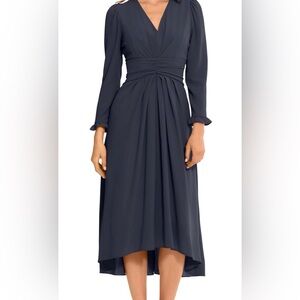 Maggy London Charcoal Long Sleeve Dress